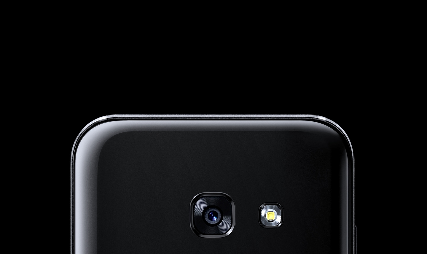 Close up of the Galaxy A3 (2017) rear camera.