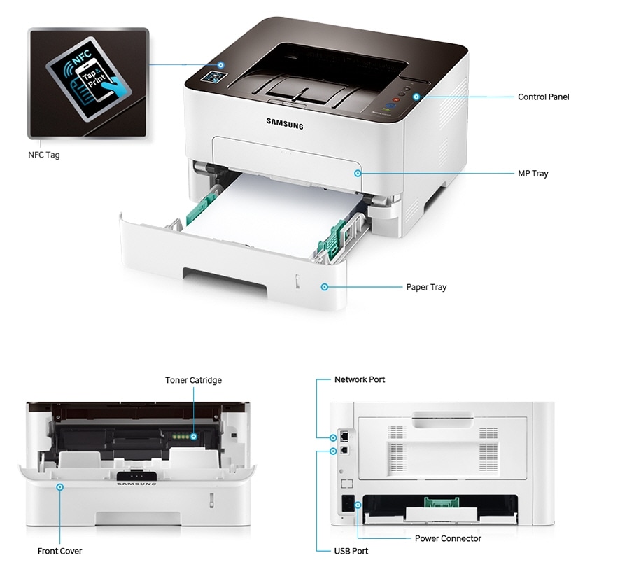 Xpress M2835dw A4 Mono Laser Printers 28ppm Sl M2835dwxss