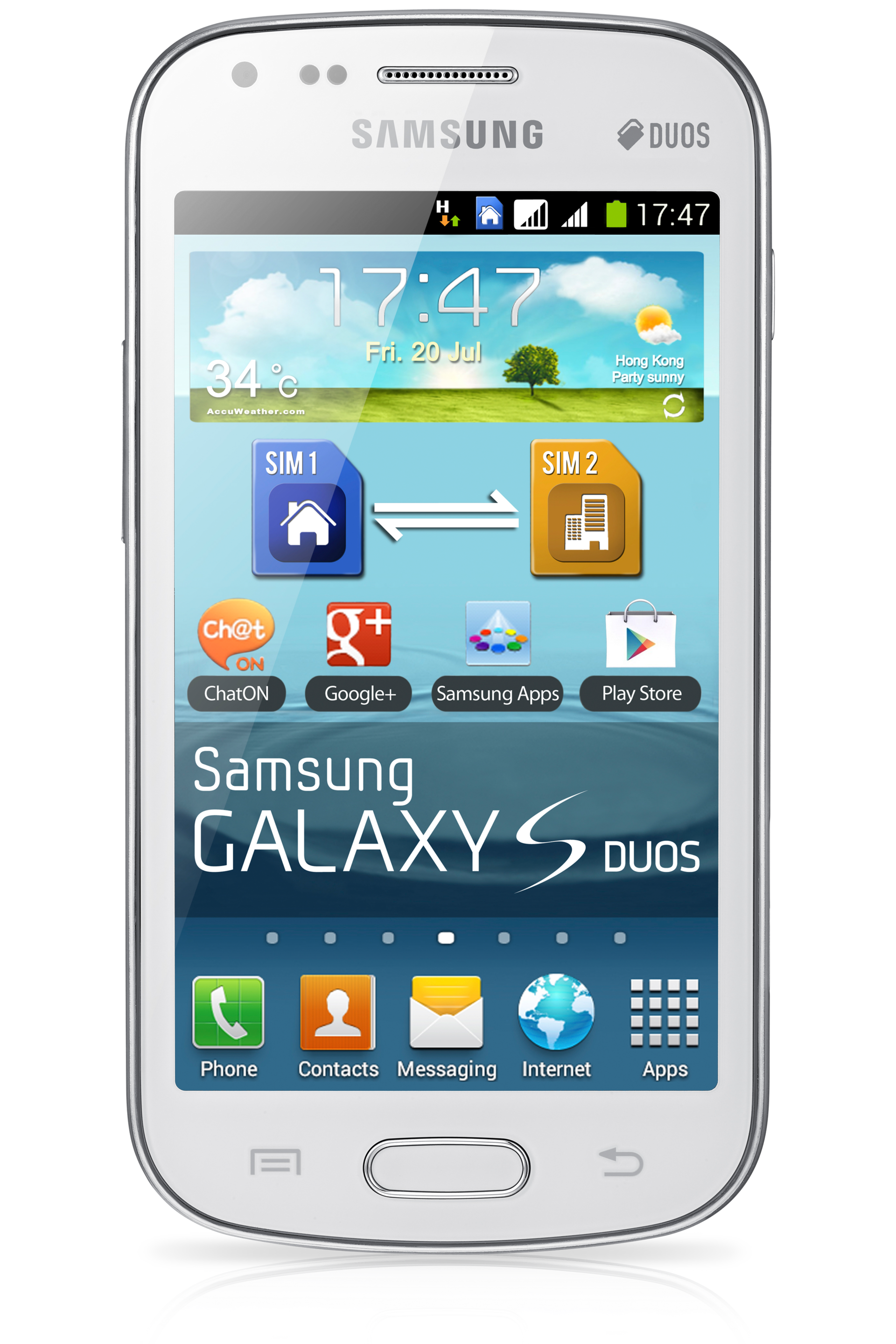 GT-S7562 7 White front