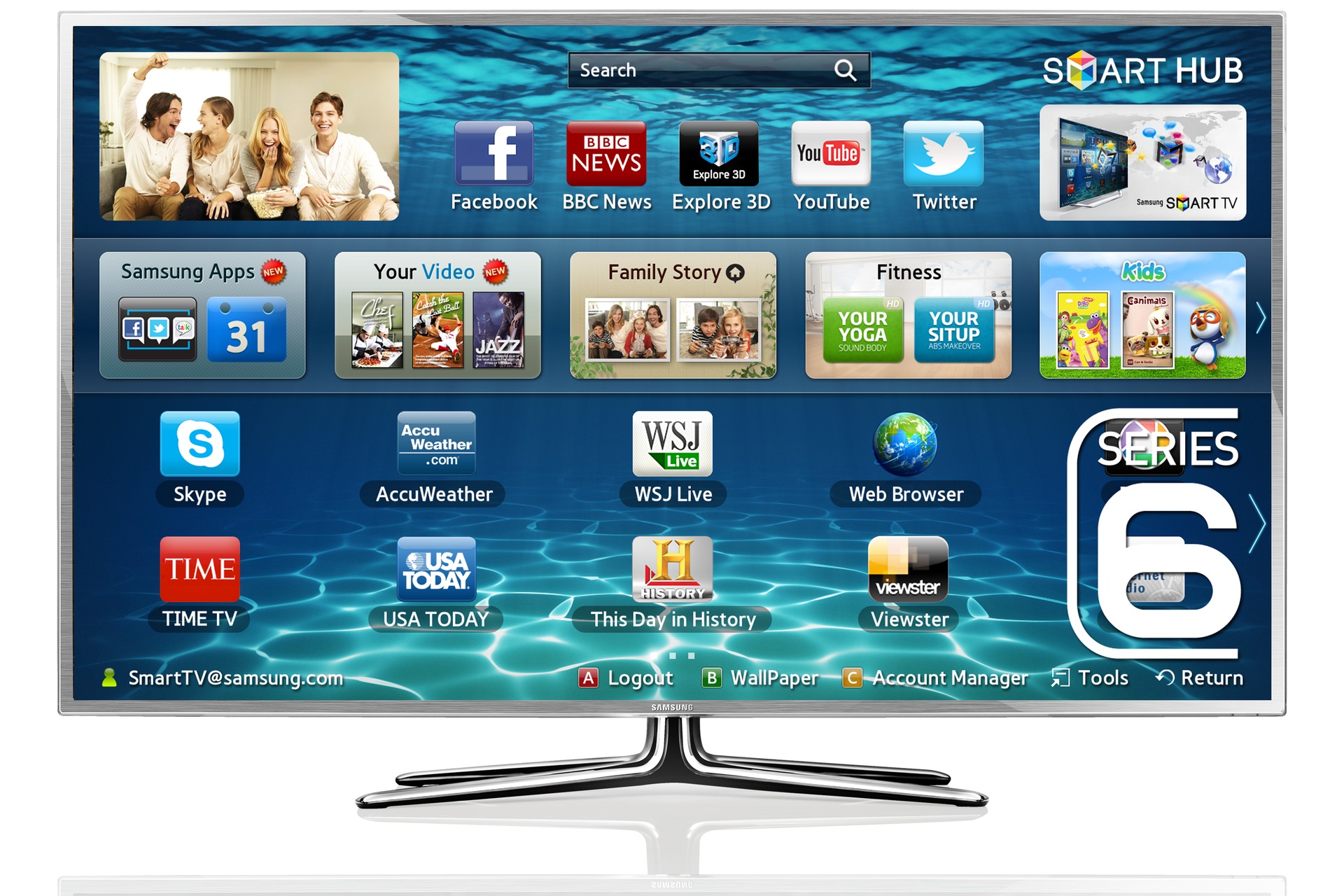 UA46ES6900J 1 Front silver