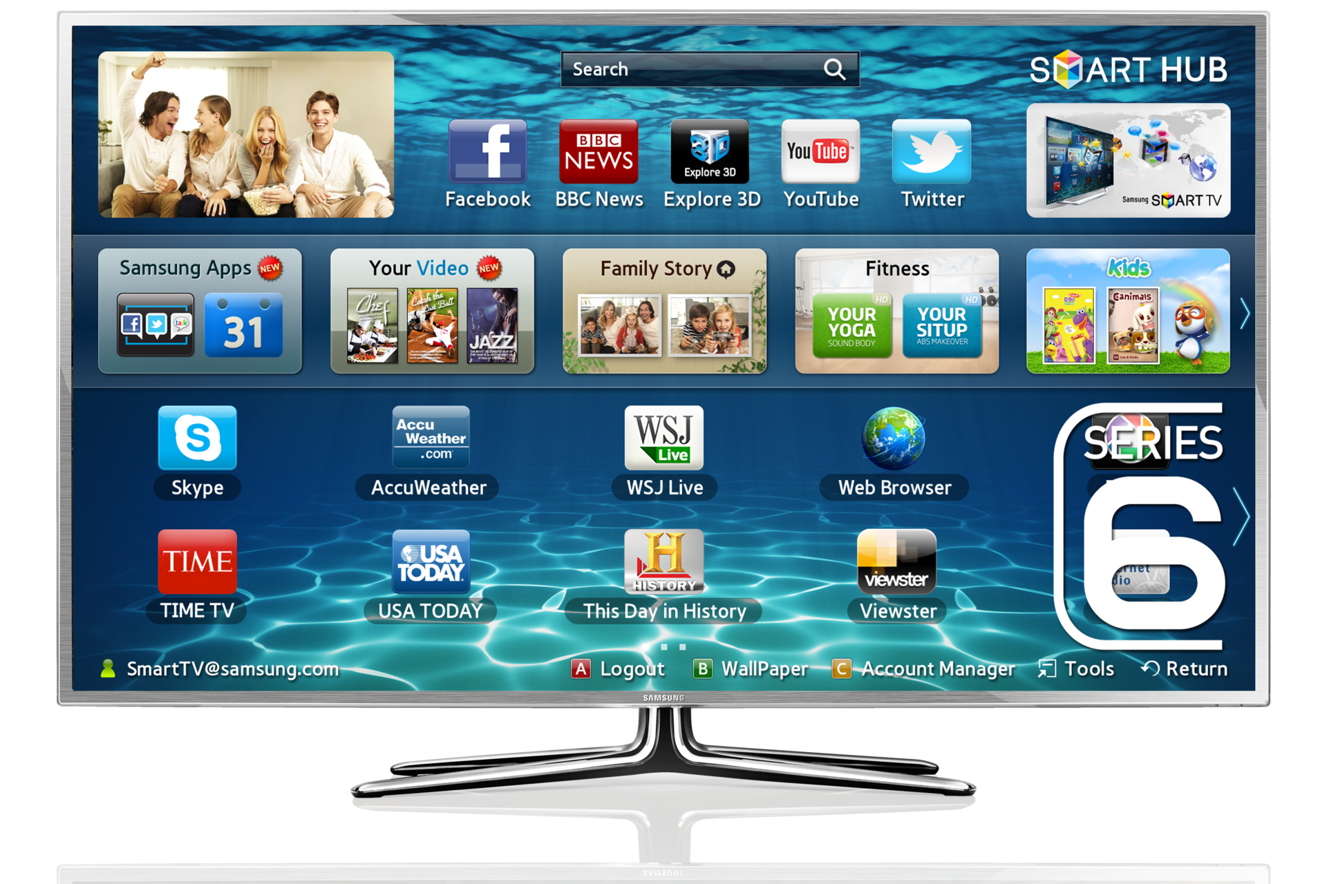 UA50ES6900J 1 Front silver