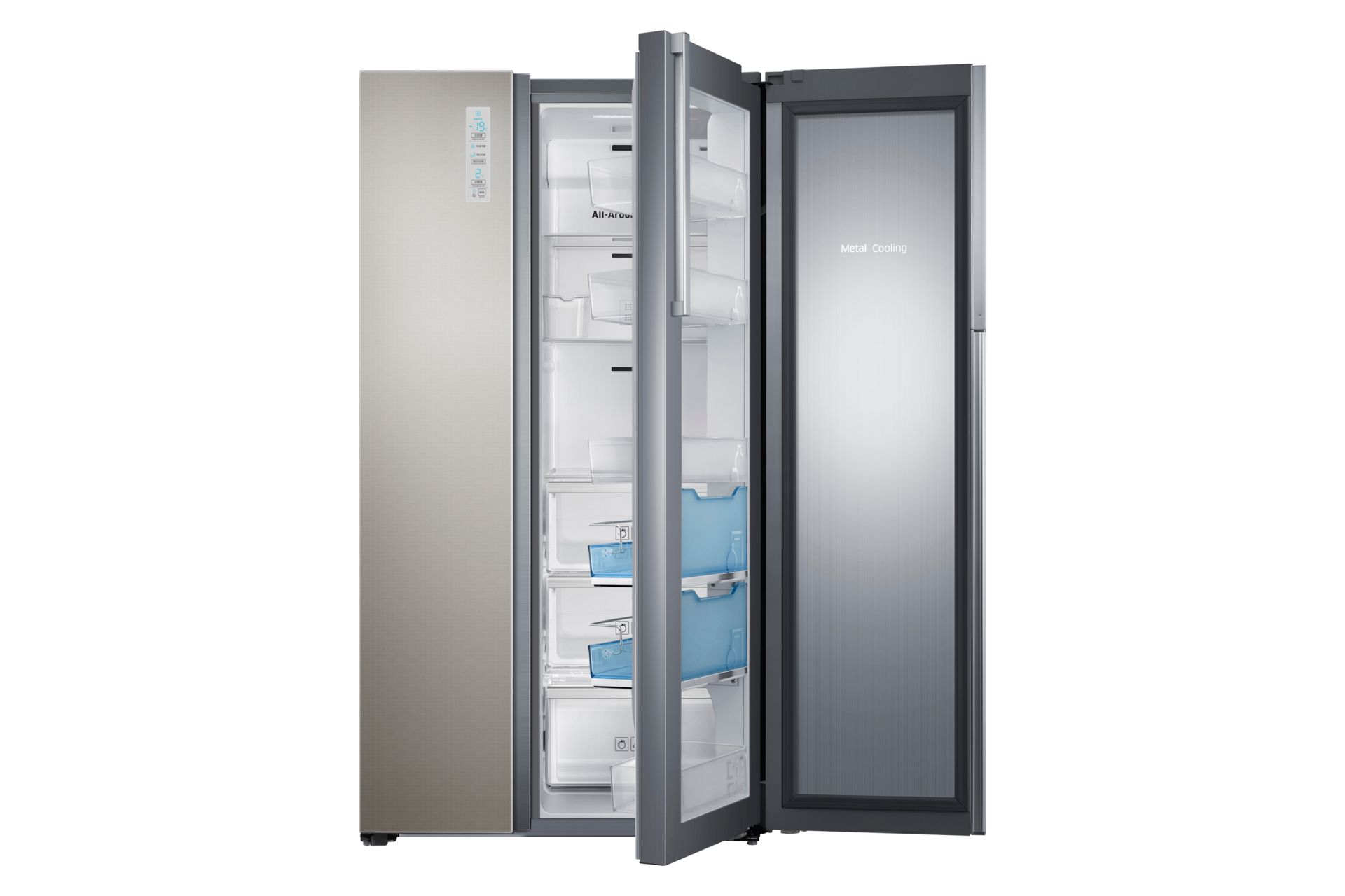 RH60H90203L Side by Side Refrigerator 605L Grace Metal RH60H90203L/SH
