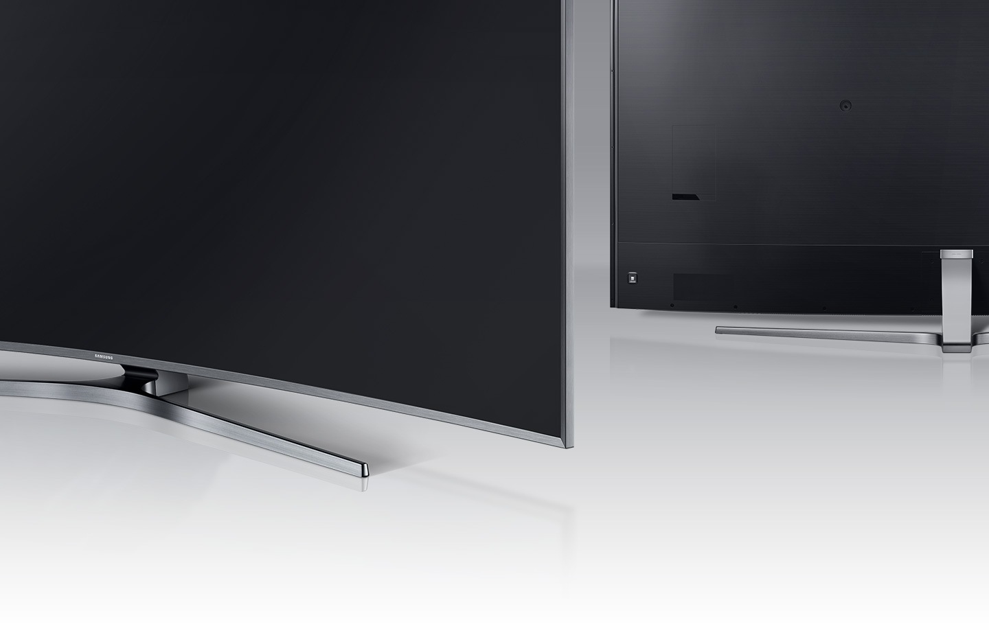 A Samsung SUHD TV T állványa hátsó szögből