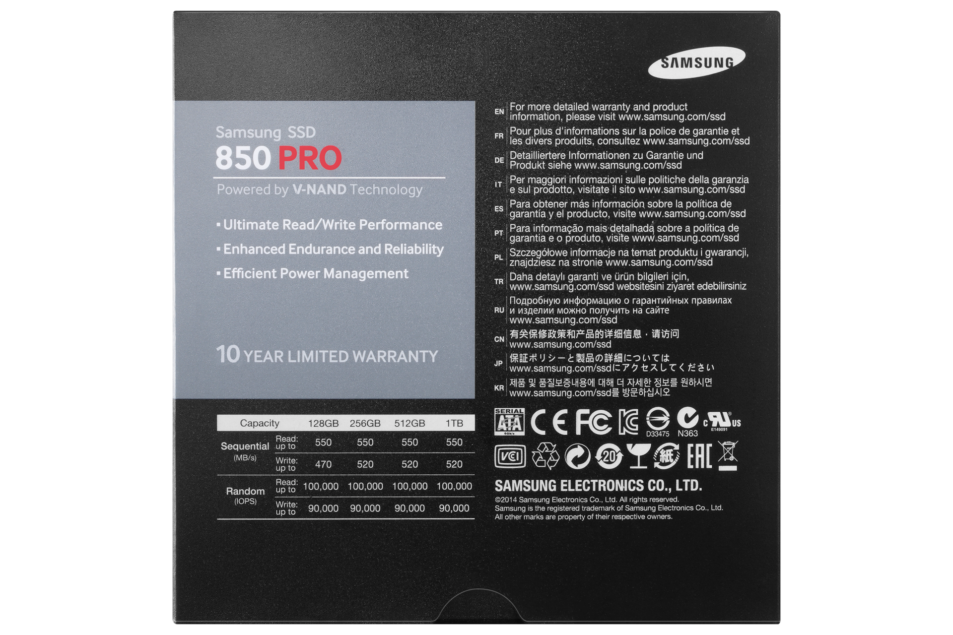 Samsung SSD (256 GB) - Harga Hardisk Internal SATA III (850 PRO ...