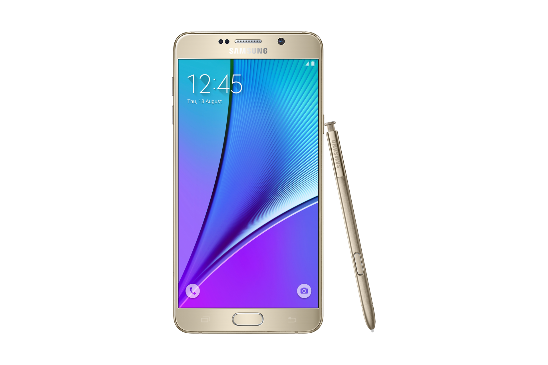 SM-N9208 Front Gold