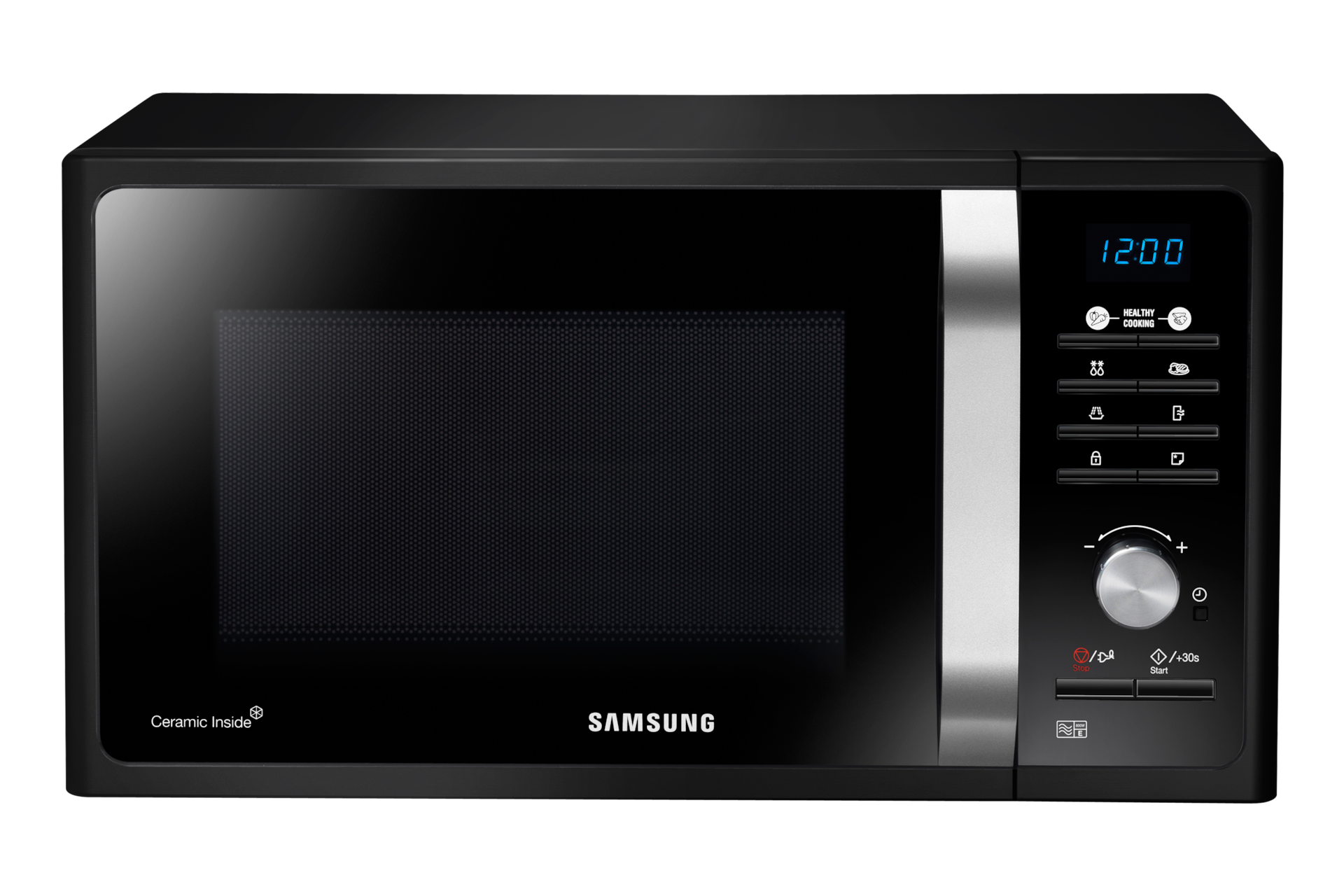 23 Litres Solo Microwave Front Black