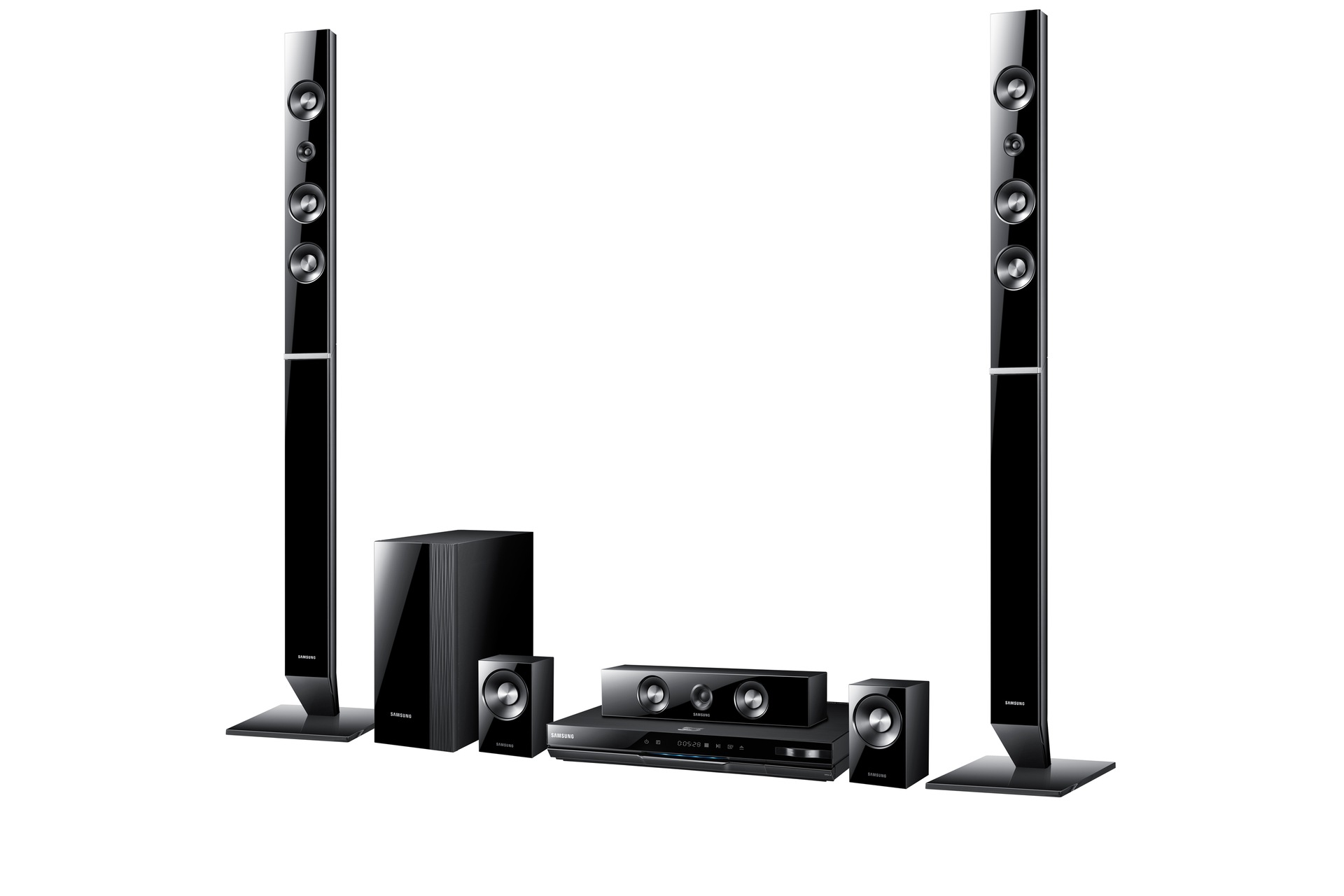 Samsung htd5530 3d home theatre system 7.1, jwin home theater speaker