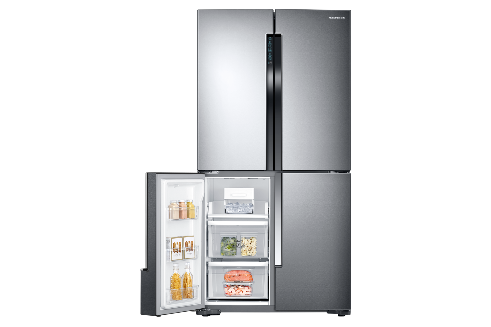 RF60 מקרר 4 דלתות דגם נפח כללי 700 ליטר RF60J9000SL/ML Samsung ישראל