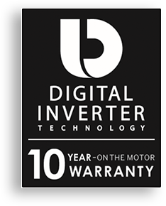 The Digital Inverter ten year guarantee emblem