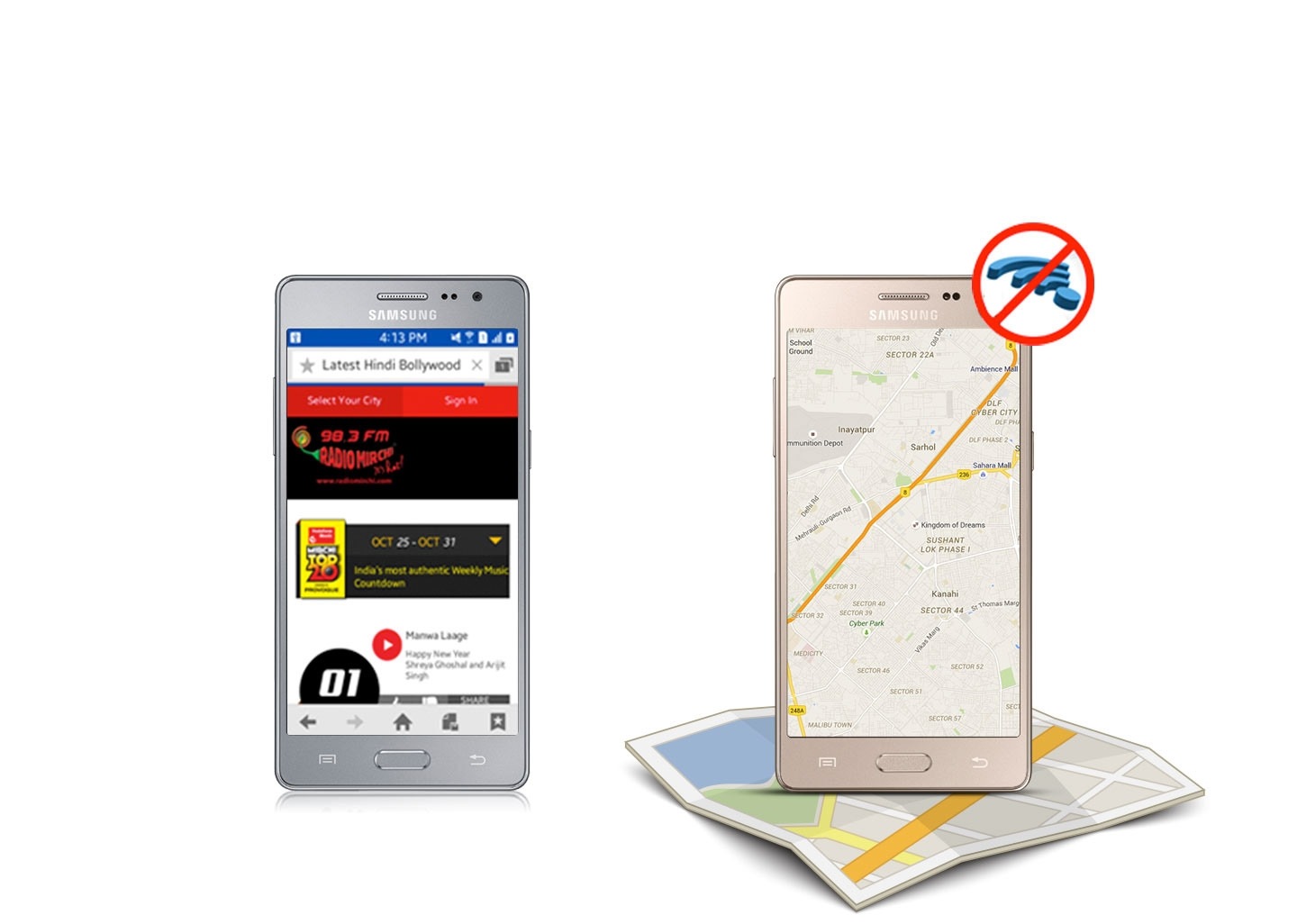 Browse offline with Samsung Z3