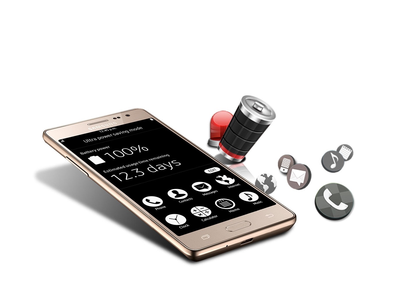 Smartphone with ultra saving mode