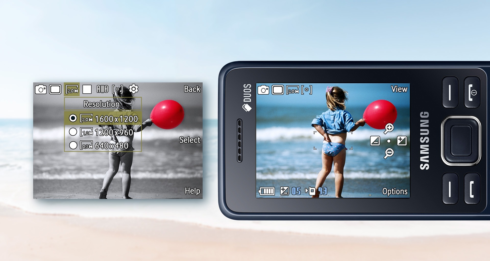 2 MP rear camera in Latest Samsung Feature phone