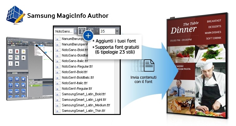 Trasforma i messaggi del tuo business con un semplice strumento per la creazione dei contenuti, che include font gratuiti, pratici sticker, effetti dinamici e widget dedicati alla meteorologia.
