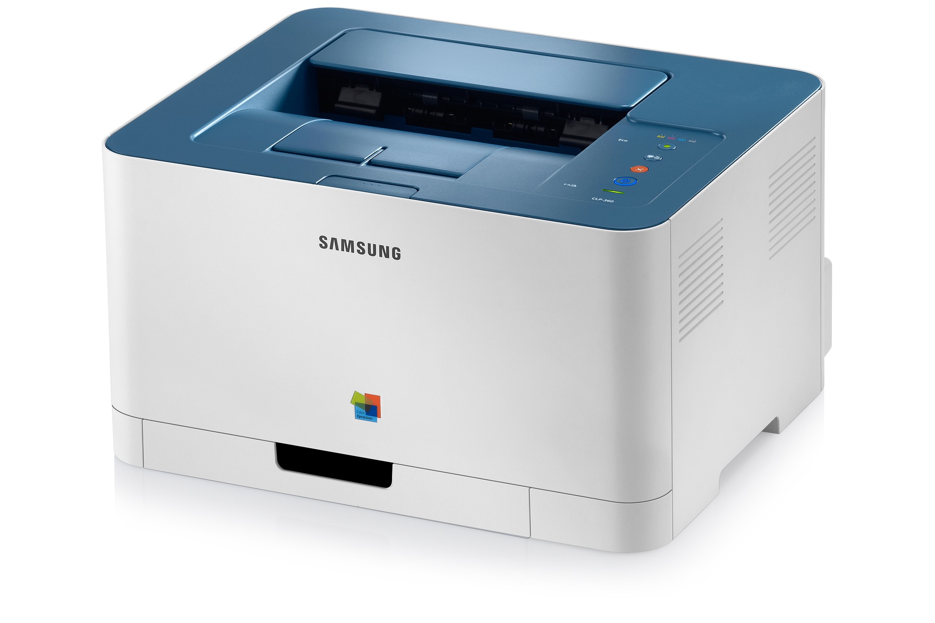 CLP-360 2 Vista destra Blu