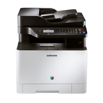 CLX-4195FN Vista Frontale Bianco