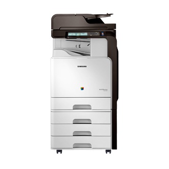 CLX-8640ND Vista frontale Bianco