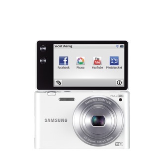 SAMSUNG MV900F Vista Frontale Aperta Bianco