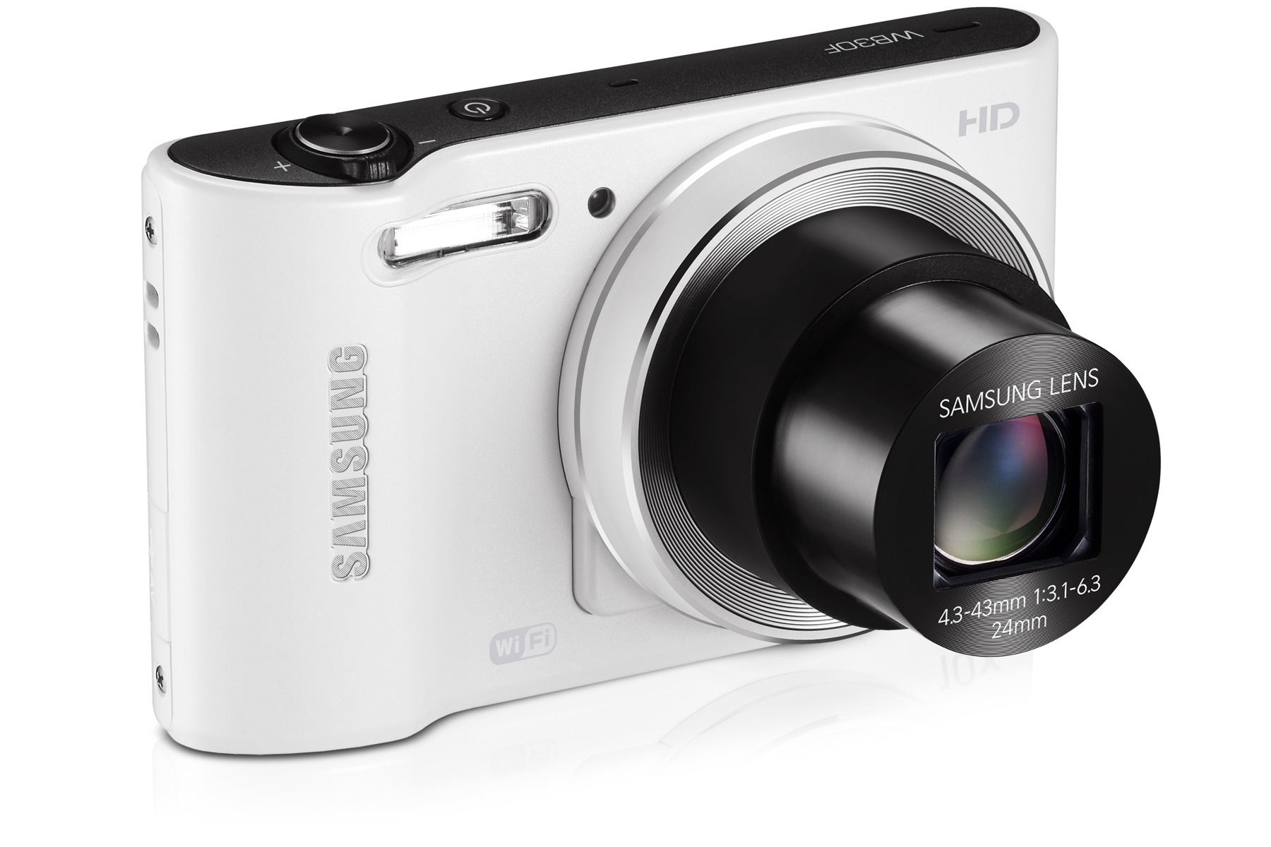 SAMSUNG WB30F 3 Vista angolo sinistro Bianco
