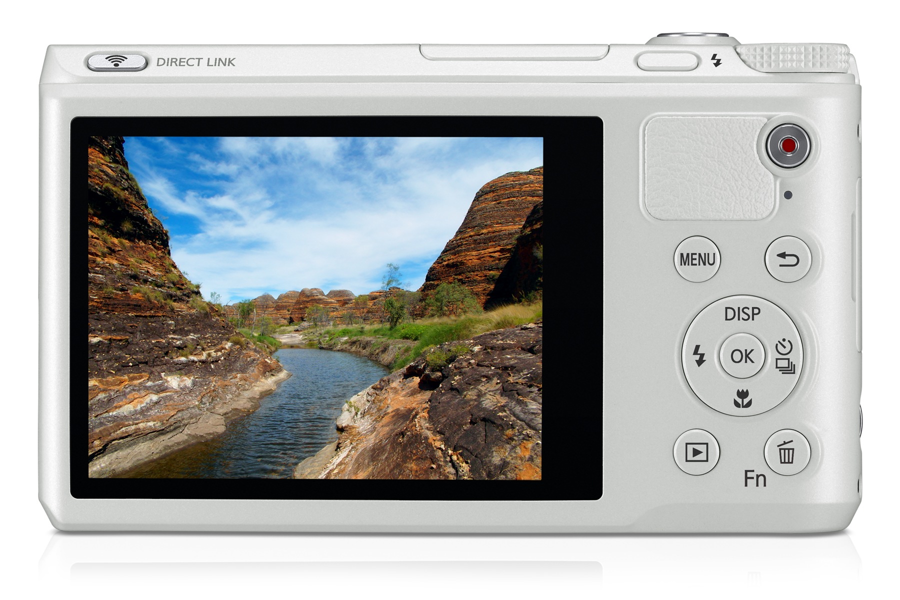 SAMSUNG WB800F 4 Vista posteriore Bianco
