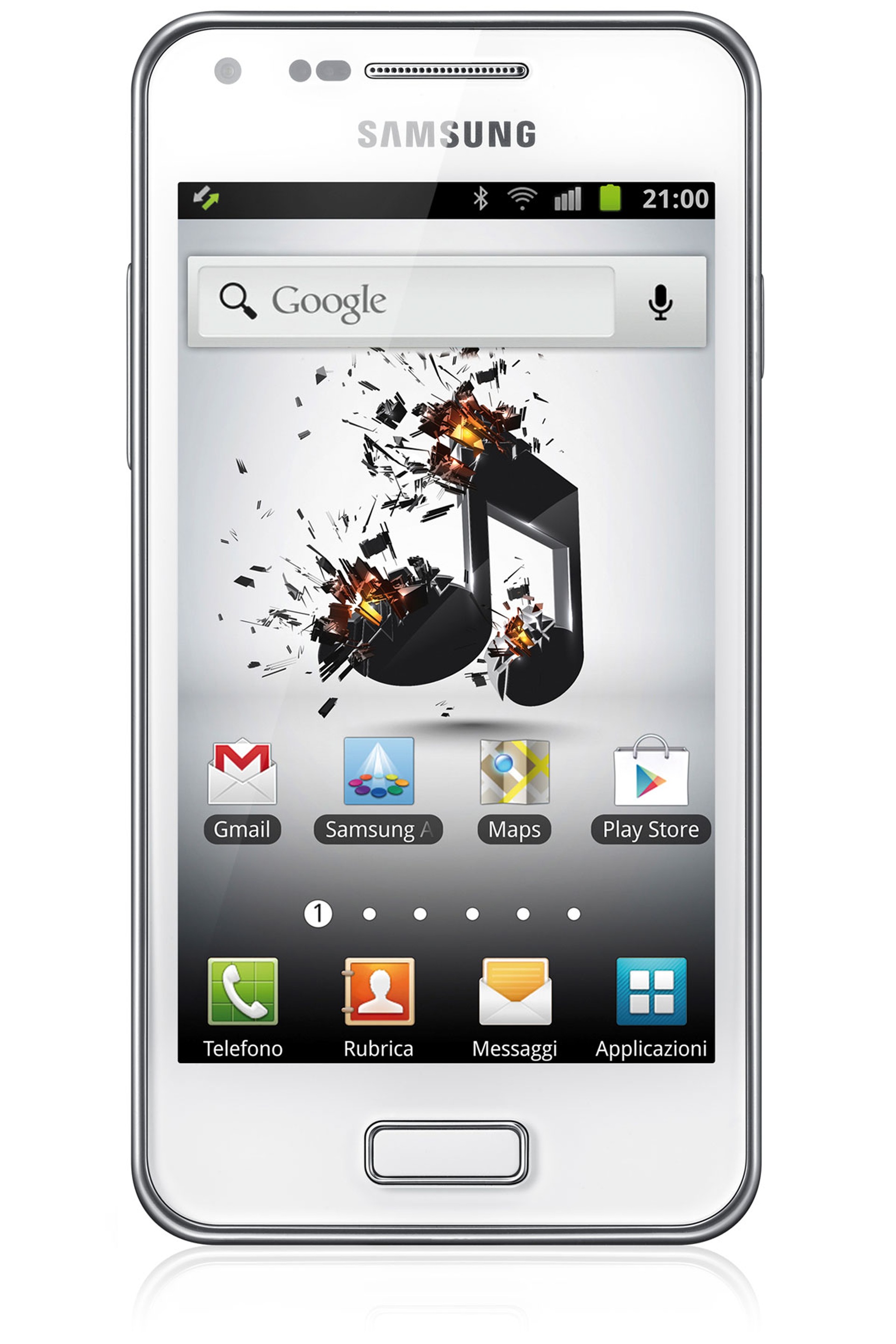 GT-I9070 5 Vista frontale Bianco