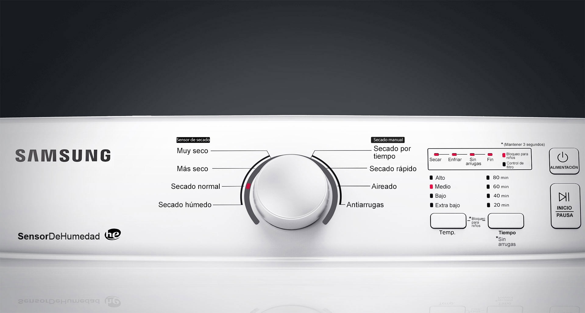 SAMSUNG SECADORA DV40J3000EW/A2 10 KG ELECTRICA