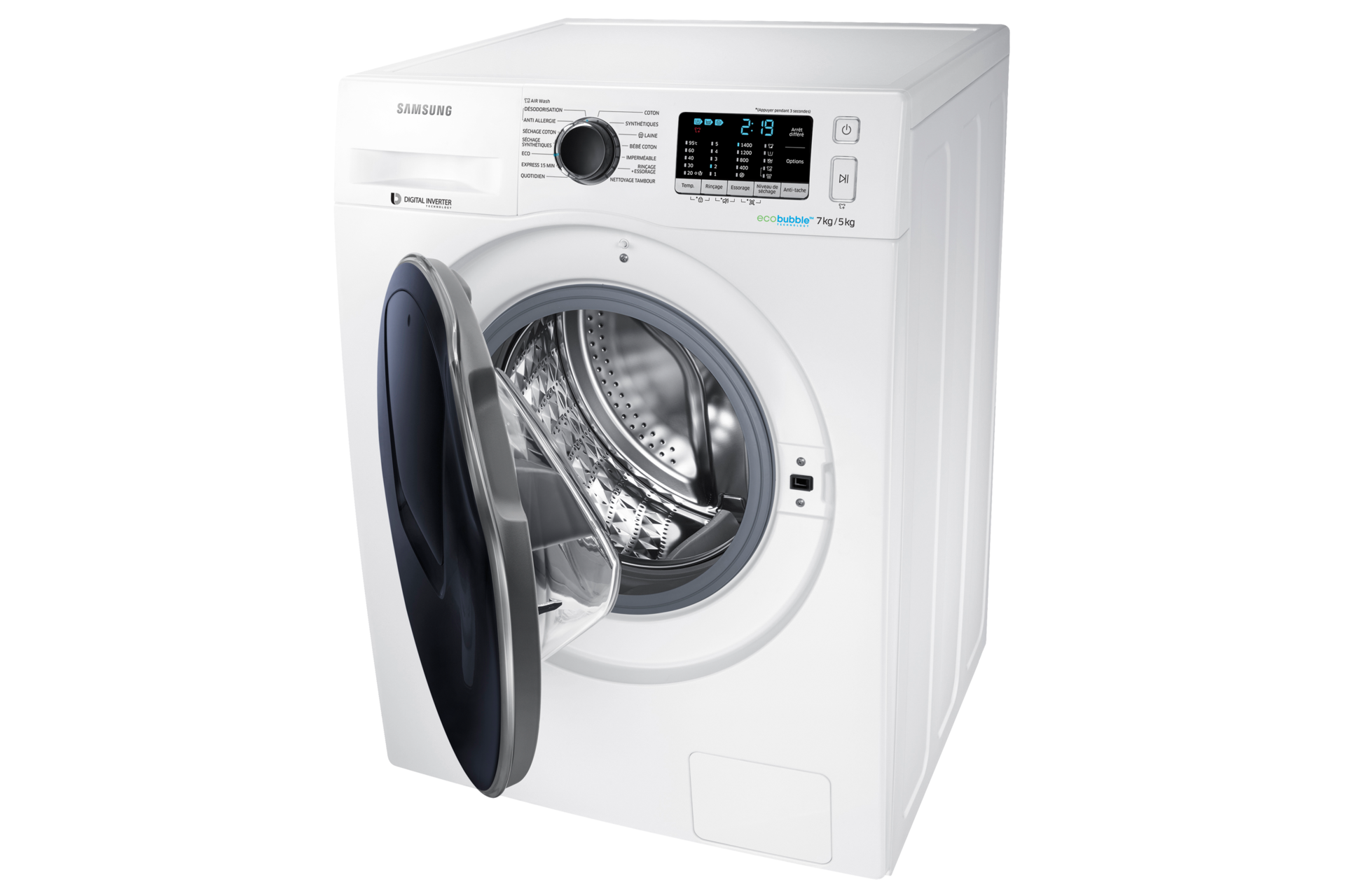 Samsung Dryer and Washer 7kg Combo | WD80K5410OX/FH | Samsung Levant