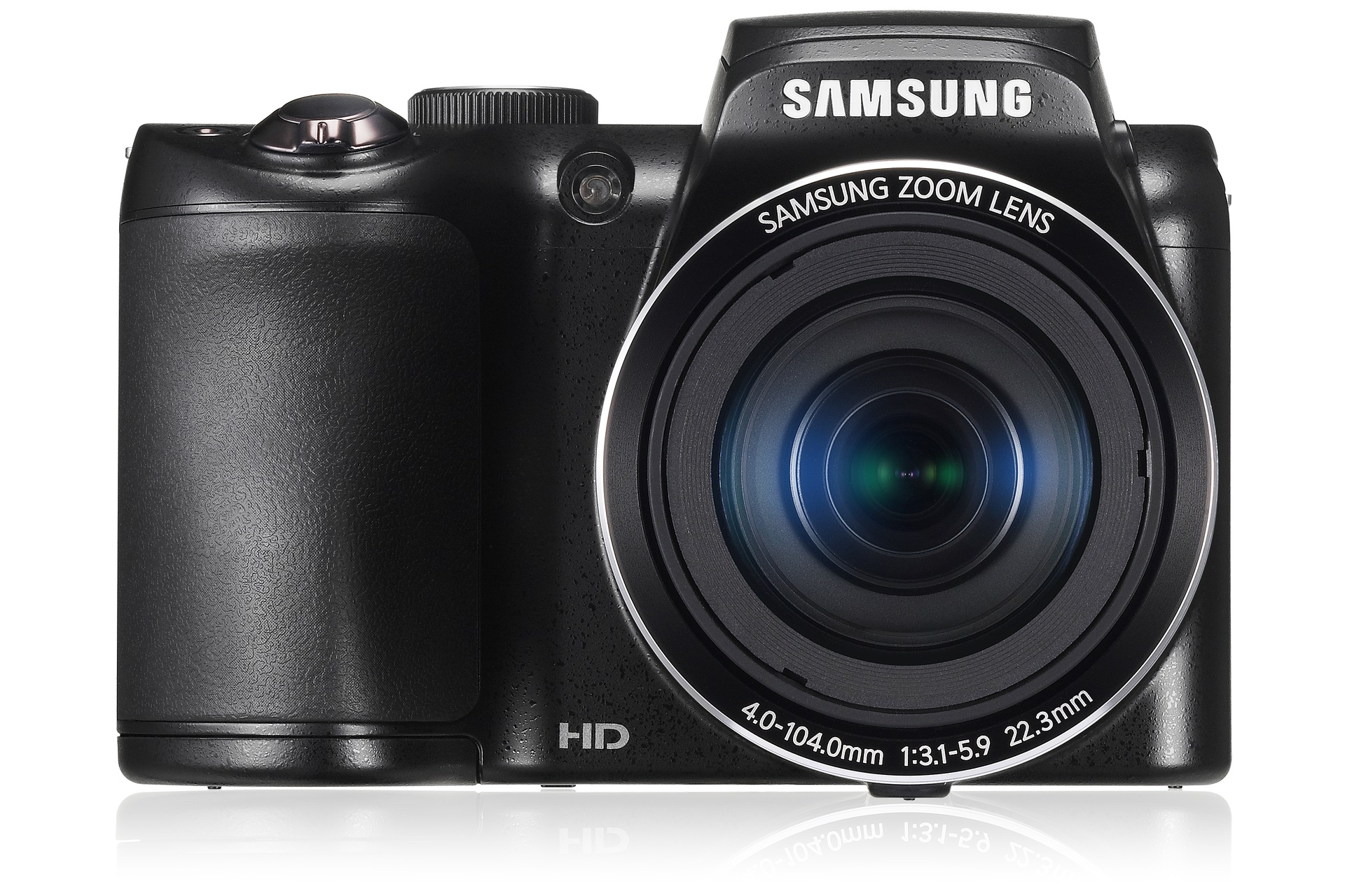 SAMSUNG WB100 1 Skats no priekšpuses Melna