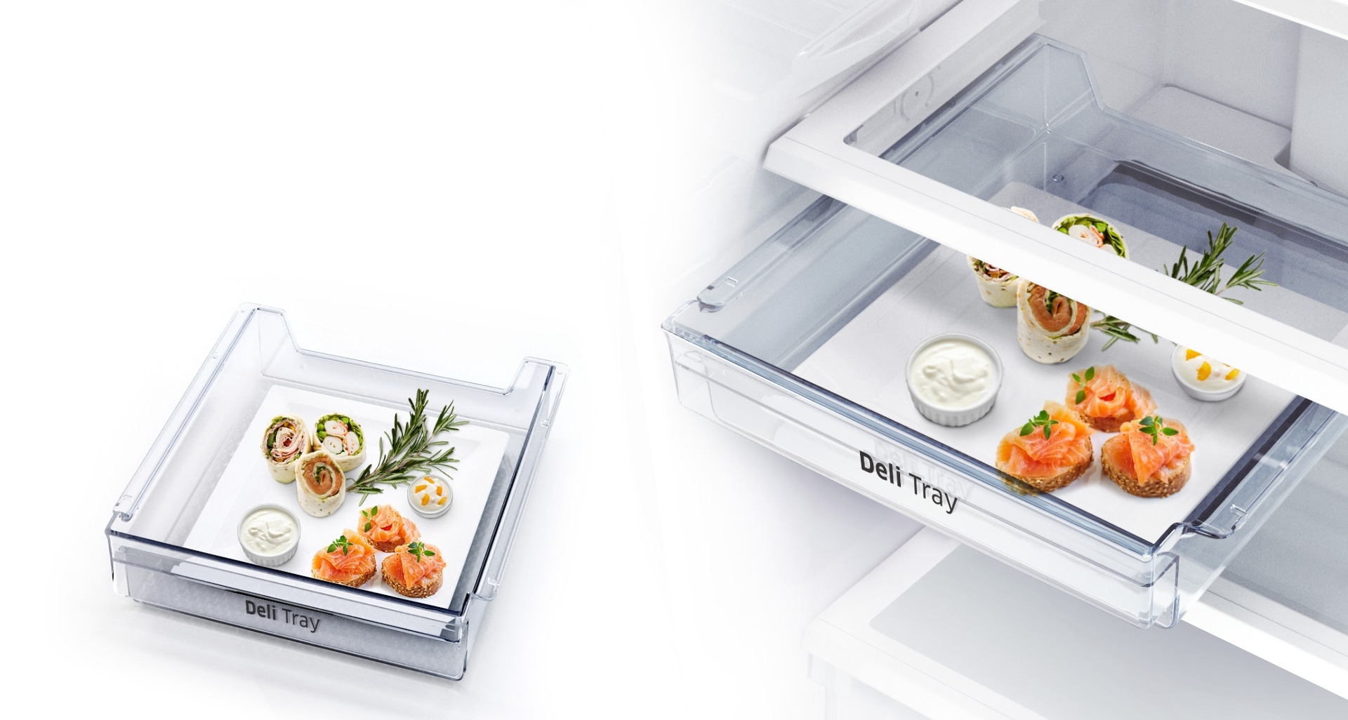 Easily organize and serve deli foods 