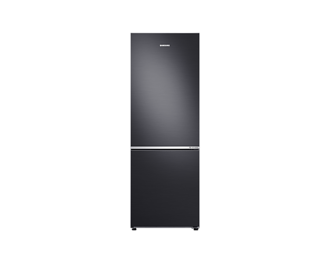 Samsung Bottom Mount refrigerator with Optimal Fresh Zone, Black (RB30N4050B1/ME) 315L, front view