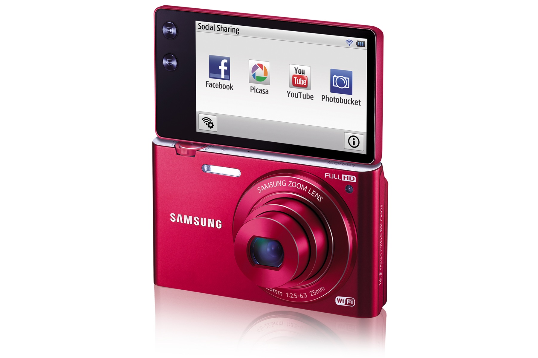 SAMSUNG MV900F 46 Right Angle Open Red