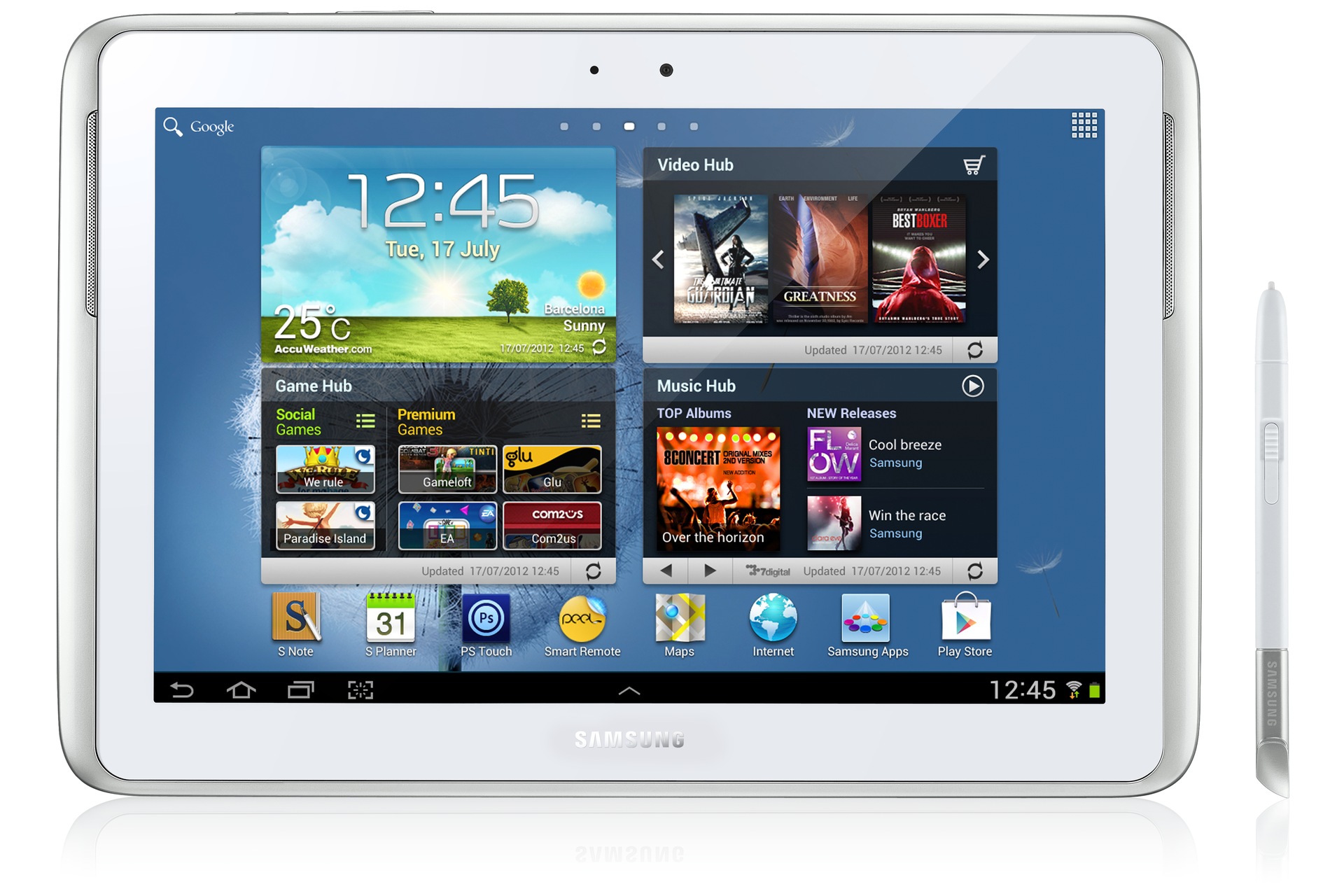 GT-N8000 6 Front White