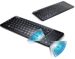 Kombinert tastatur og fjernkontroll med stil 