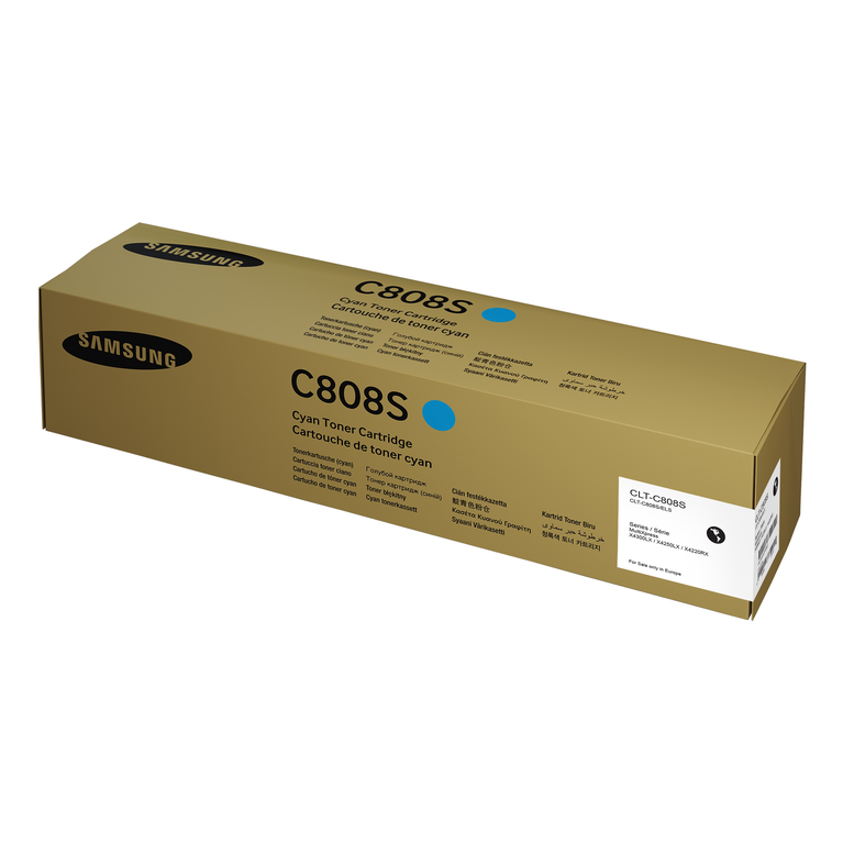 Cyan Toner CLT-C808S C808S Box White