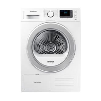 DV80F5E4HGW/EE Forside Hvit