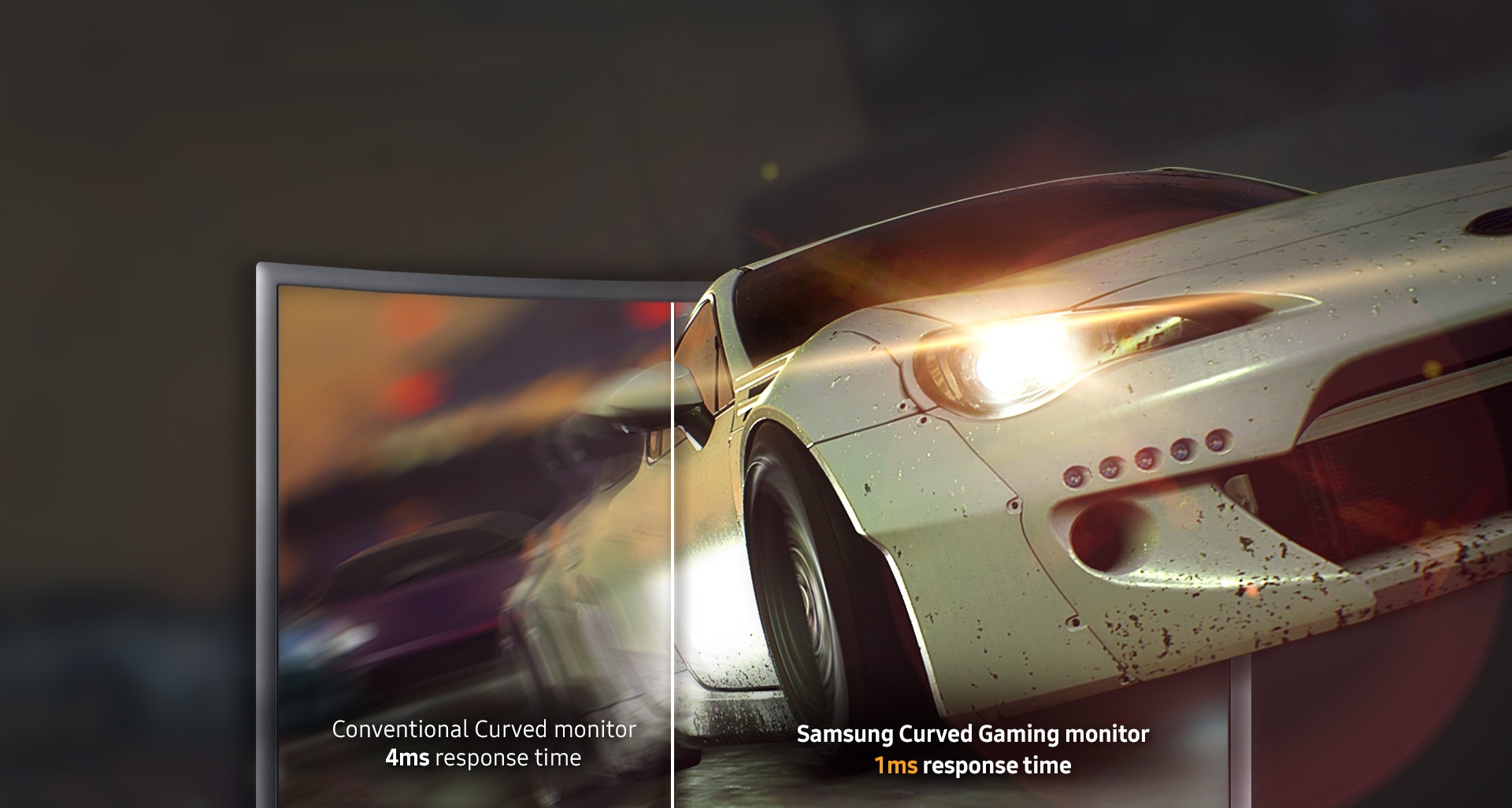 Industry's first curved gaming monitor with super-fast 1ms response time | Samsung NZ