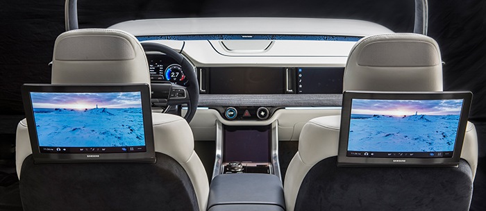 The interior of the Digital Cockpit.