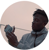 A man is holding Galaxy Fold.