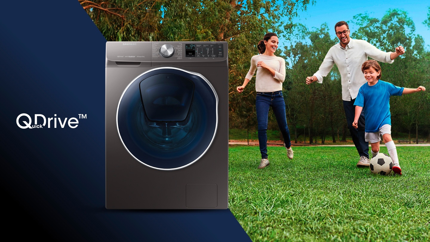 Samsung Washing Machine Half the Time Washing, More time for you