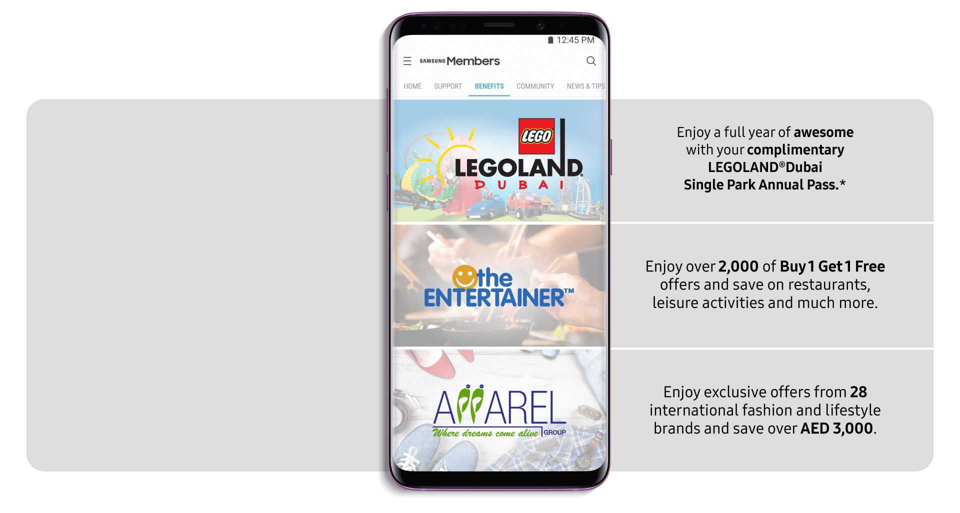 Open a word of exclusive benefits with Samsung Members