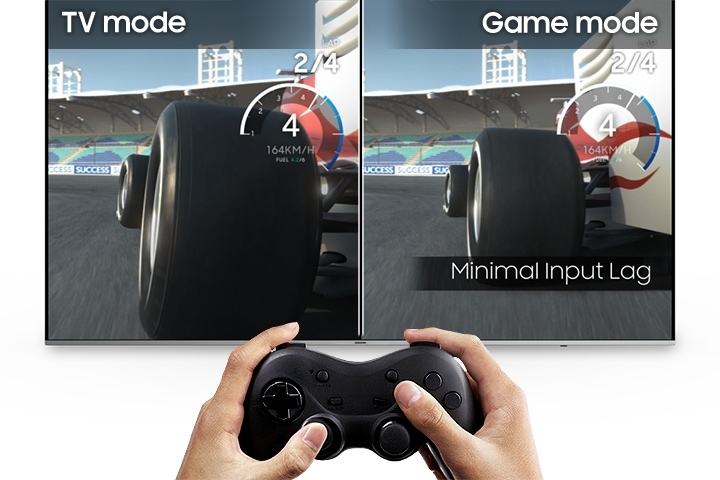 When playing games in Tv mode, game control is not smooth.
