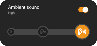 Galaxy Buds Plus Ambient Sound Gui On
