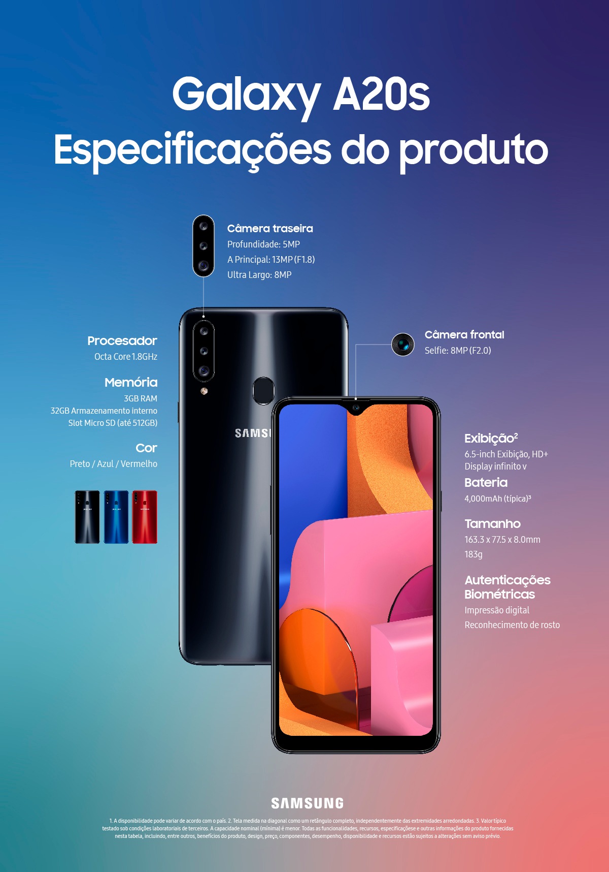 Galaxy A20s: Conheça o dispositivo essencial para a era da vida Galaxy A20s: Conheça o dispositivo essencial para a era da vida