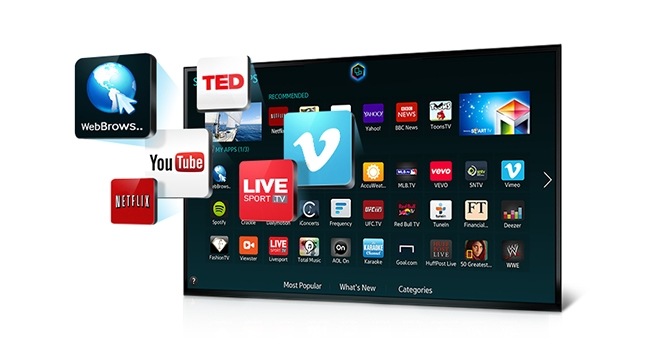 Navegue na Internet e utilize aplicações de Smart TV Navegue na Internet e utilize aplicações de Smart TV