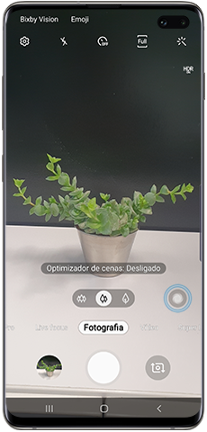 Optimização de cenas automática, Ícone do Optimizador de Cenas desativado