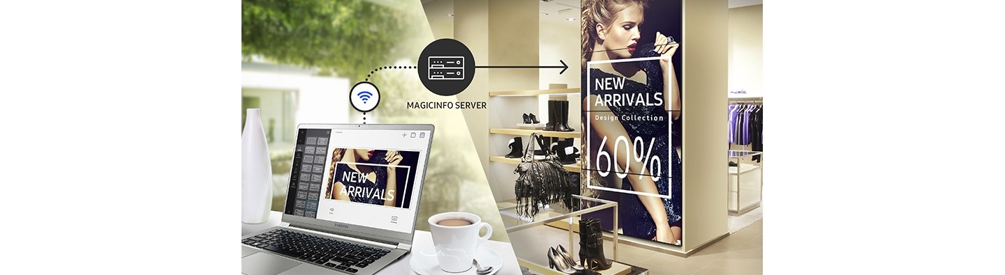 Hapni “MagicInfo™ Server” nga thuajse kudo përmes internetit