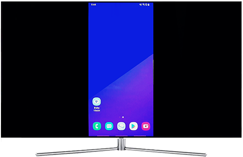 Ikona e smartphonit e pasqyruar në TV-ë