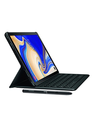 Samsung Galaxy Tab S4 con un Tab S Pen negro