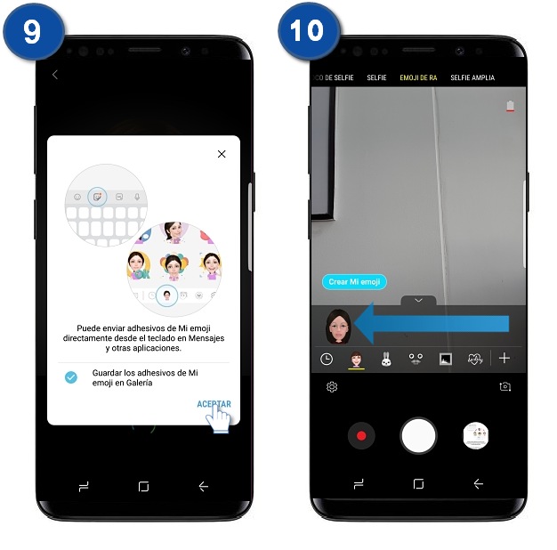 Samsung Galaxy S9 / S9+: ¿Cómo crear mi propio Emoji?