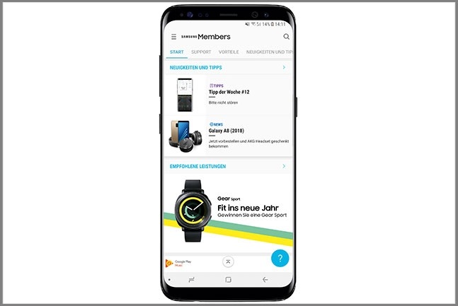 Samsung Members App Vorteile