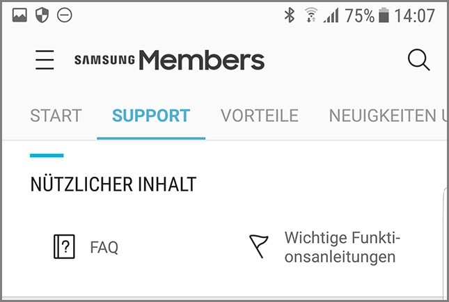 Samsung Members App Support